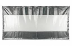 Штора 2х10м для автосервиса с прозрачной вставкой